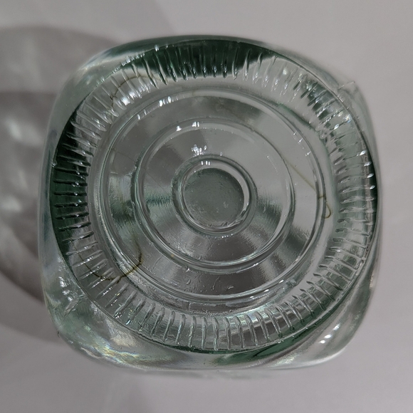 Vintage 90s Friends Era Pewter Recycled Glass Coffee Bean/tea Jar - Picture 13 of 13